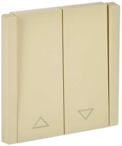 Выключатель 2-кл 10А С/У для жалюзи Ваниль Forte&Piano