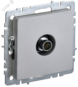 Розетка TV антенна С/У оконечная Алюминий Brite