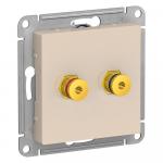 Розетка Аудио С/У Бежевый AtlasDesign