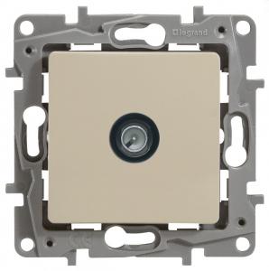 Розетка TV проходная, 15дБ Слоновая кость Etika Legrand