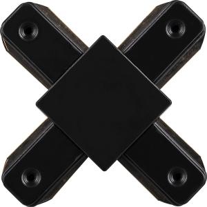 Коннектор Х-образный однофазный  для шинопровода , черный, LD1002 для CAB1003 и CAB1005