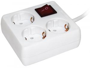 Удлинитель У-С03К 3 гн. 3 м. 16А з/к выкл IEK