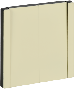 Выключатель 2-кл 10А С/У Металл серый сланец Forte&Piano