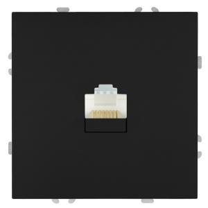 Розетка RJ-45 С/У Черный уголь