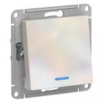 Переключатель 1-кл 10А С/У с индикатором Жемчуг AtlasDesign