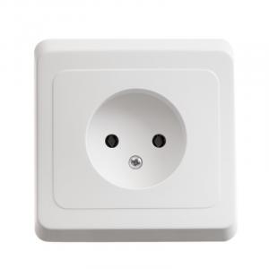 Розетка 1-м 16А С/У Белый Etude