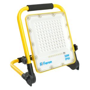 Прожектор светодиодный аккумуляторный 50W 6400K 5000Lm IP66 LL-951 Feron