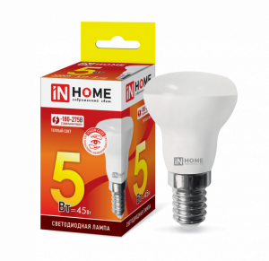 Лампа светодиодная LED-R39-VC 5Вт 230В Е14 3000К 410Лм IN HOME