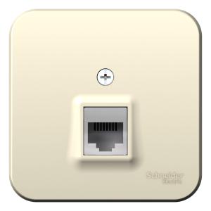 Розетка RJ11 О/У изолирующая пластина Молочный Blanca