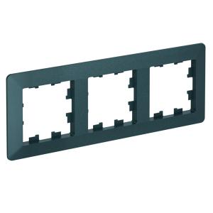 Рамка 3-я, Изумруд/дымчатый черный AtlasDesign Air Systeme Electric