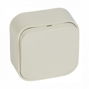 Выключатель 1кл 10А Бежевый Legrand Quteo