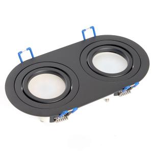 Светильник встраиваемый DL2812 MR16 50W G5.3 "овал", черный Feron