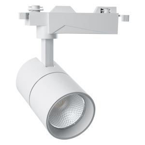 Светодиодный светильник трековый на шинопровод 30W 2700K, однофазный 35 градусов, белый AL103 Feron