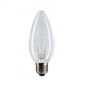 Лампа накаливания В35  40WE27CL свеча прозр PHILIPS