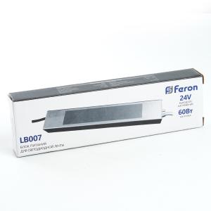 Блок питания для сд ленты 24V IP67 60W LB007 Feron