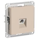 Розетка телефонная RJ11 С/У Песочный AtlasDesign