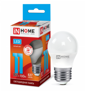 Лампа светодиодная LED-ШАР-VC 11Вт 230В Е27 4000К 1050Лм IN HOME