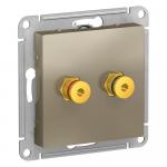 Розетка Аудио С/У Шампань AtlasDesign