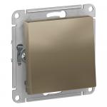 Переключатель 1-кл 10А С/У Шампань AtlasDesign