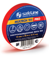 Изолента красная Safeline 15/10