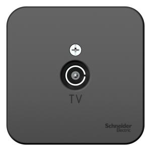 Розетка TV антенна О/У изолирующая пластина Антрацит Blanca