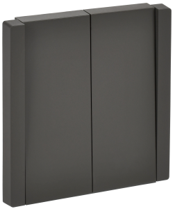 Выключатель 2-кл 10А С/У Серый Forte&Piano