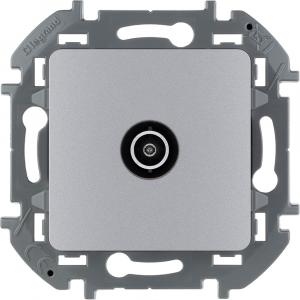 Розетка TV - проходная - 14 дБ - 5-862 мГц Алюминий Legrand INSPIRIA