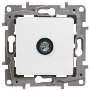 Розетка TV оконечная Белый Legrand Etika