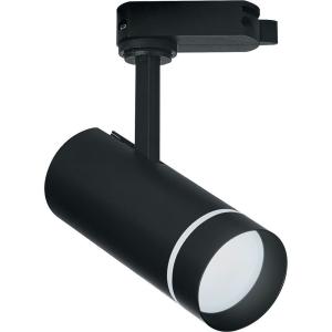 Светодиодный светильник трековый однофазный на шинопровод 12W 4000K 80 градусов черный AL106 Feron