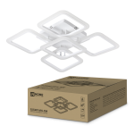 Светильник светодиодный ELEGANT ARIS-90W 90Вт 230В 3000-4000-6500K 7000Лм 590х590х130мм c пультом ДУ белый IN HOME