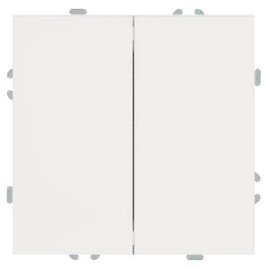 Переключатель 2-кл 10А С/У перекрестный Белый фарфор Эмили