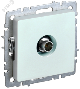 Розетка TV антенна С/У оконечная Жемчуг Brite