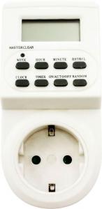 Розетка с таймером (недельная) 61925 (TM22) 3500W/16A 230V