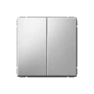 Переключатель 2-кл 10А С/У Алюминий ArtGallery