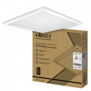 Панель сд унив ДВО-02-EMERGENCY 3640-ПРИЗМА 36Вт 4000К 595х595х19мм NE