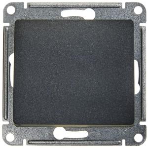 Выключатель 1-кл 10А С/У Антрацит Glossa