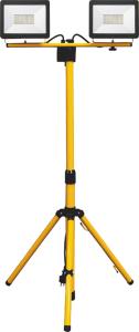 Прожектор светодиодный на штативе 2*30W 6400К черный IP65 LL-502 Feron