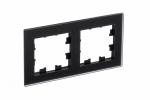 Рамка 2-я, Матовое стекло Черный AtlasDesign Nature