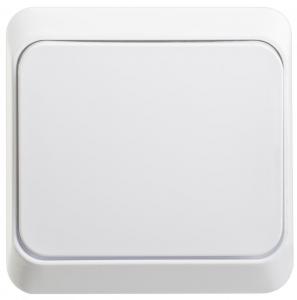 Переключатель 1-кл 10А О/У Белый Etude