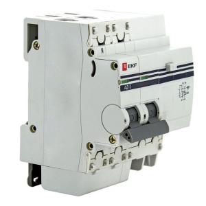 Дифференциальный автомат АД-2 32А/30мА (хар. C, AC, электронный, защита 270В) 4,5кА EKF PROxima