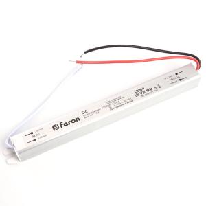 Блок питания для сд ленты 12V IP20 24W  LB001 Feron