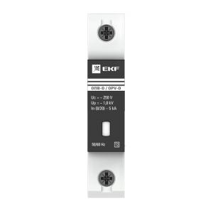 Ограничитель импульсных напряжений ОПВ-D/1P In 5кА 230В с сигн. EKF