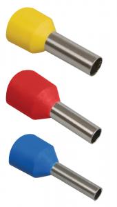 Наконечник-гильза Е 1,5-08 1,5мм2 с изолированным фланцем красный (100шт/упак) IEK