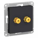 Розетка Аудио С/У Карбон AtlasDesign