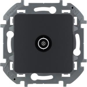 Розетка TV - проходная - 14 дБ - 5-862 мГц Антрацит Legrand INSPIRIA