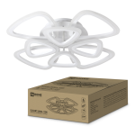 Светильник светодиодный ELEGANT SANSA-120W 120Вт 230В 3000-4000-6500K 8400Лм 650х650х130мм c пультом ДУ белый IN HOME