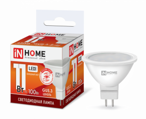 Лампа светодиодная LED-JCDR-VC 11Вт 230В GU5.3 6500К 990Лм IN HOME