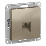 Розетка телефонная RJ11 С/У Шампань AtlasDesign