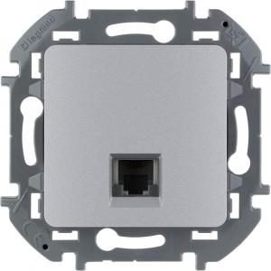 Телефонная розетка RJ11 Алюминий Legrand INSPIRIA