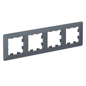 Рамка 4-я, Грифель/дымчатый черный AtlasDesign Air Systeme Electric